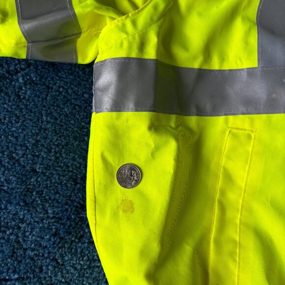 OccuNomix LUX-TJBJ Type R Class 3 Premium 4-In-1 Bomber Jacket - Yellow/Lime - Picture 6 of 14